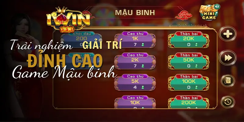 Chơi Mậu Binh Tại Nhà Cái iWin