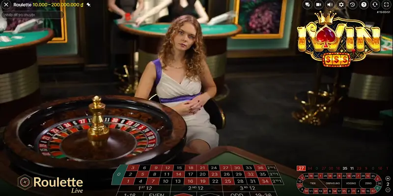 Quy trình chơi Live Roulette iWin