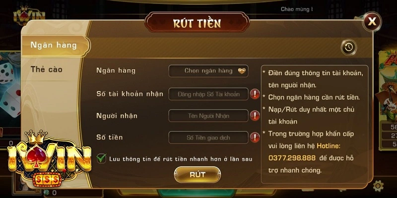 Kiểm tra thông tin tài khoản ngân hàng