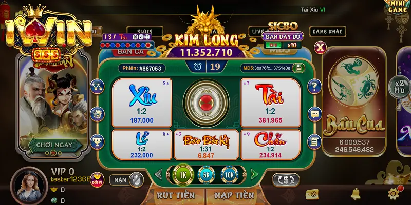 Tài Xỉu Kim Long iWin